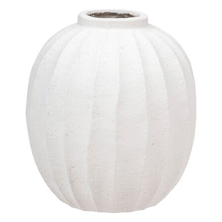Alpha 55 Grand Vase boule Amia en magnésie blanc – Élégant