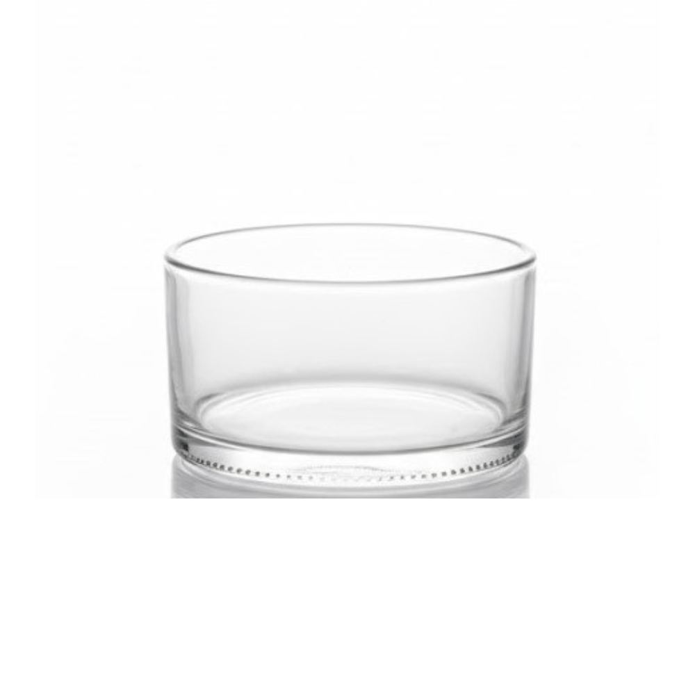 Alpha 55 Grand Vase Rond Bas en Verre – Simple & Élégant