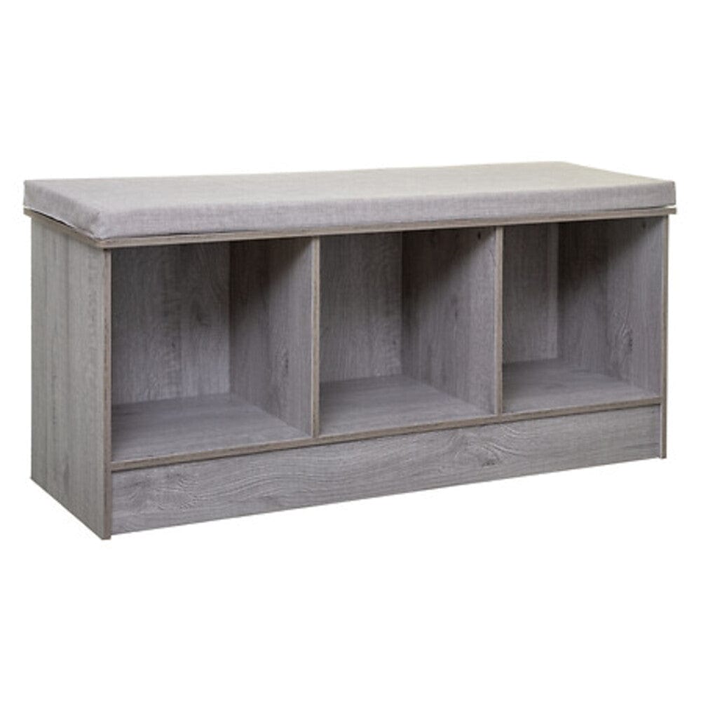 Alpha 55 Gris Banc en bois avec 3 cases