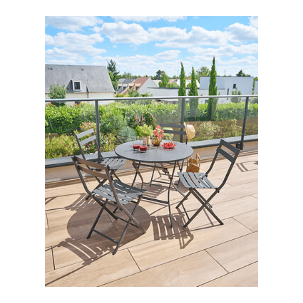 Alpha 55 Gris Chaise pliante Greensboro pratique et compacte