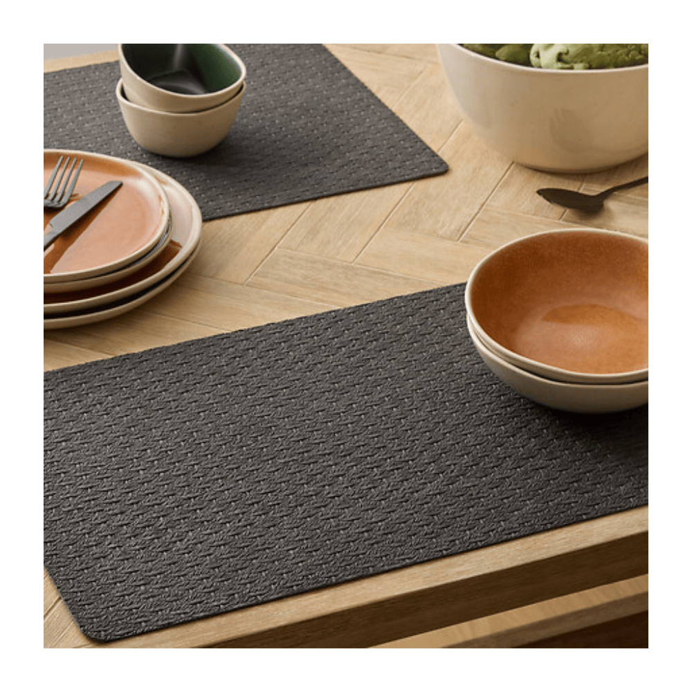 Alpha 55 Gris Foncé Set de table Ely élégant et pratique