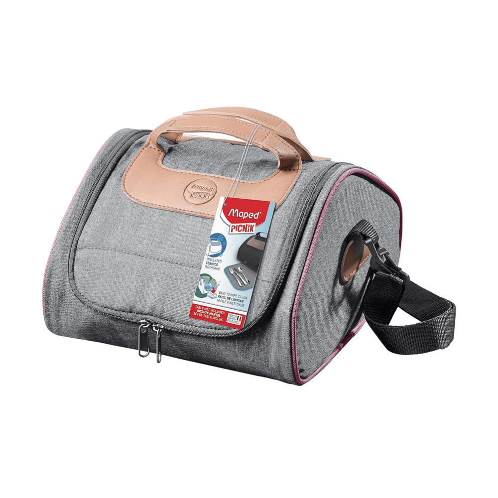 Alpha 55 Gris Lunche Bag Picnik avec set de table de MAPED