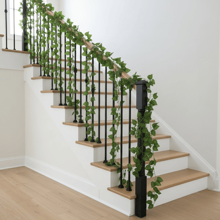 Alpha 55 Guirlande de lierre 12 tiges 36 feuilles décorative