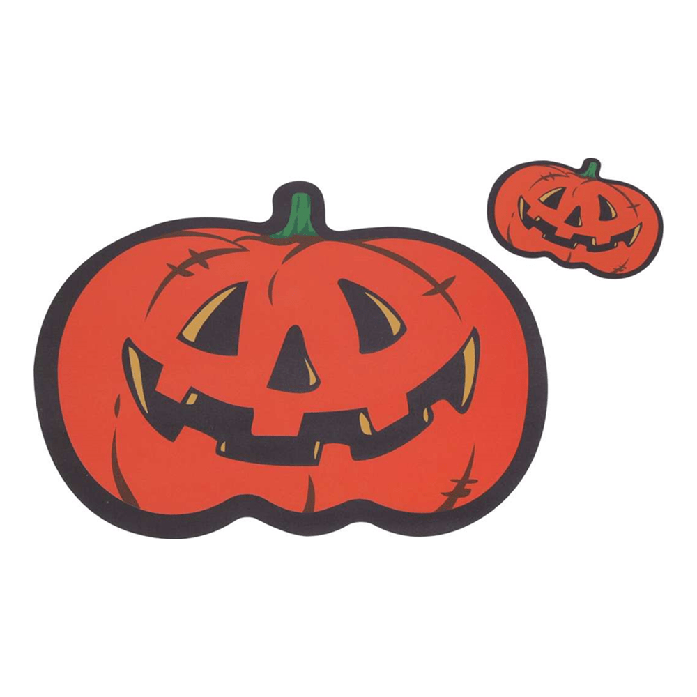 Alpha 55 Halloween déco, kit de 4 sets de table et de 4 sous-verre motif citrouille