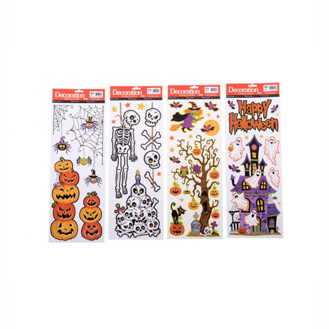 Alpha 55 Halloween déco, pour vitres, stickers motifs assortis