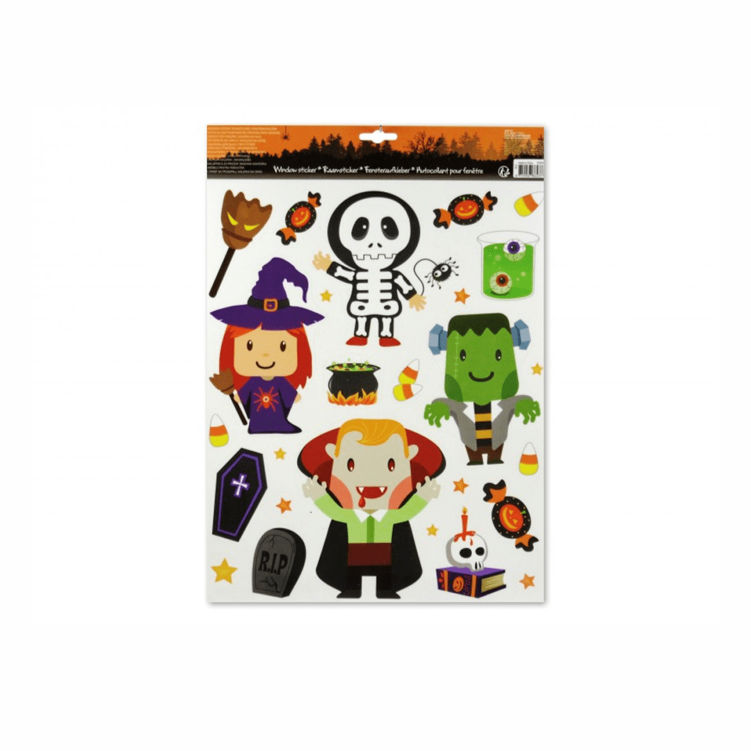 Alpha 55 Halloween déco , sticker Sorcière 30x42 cm