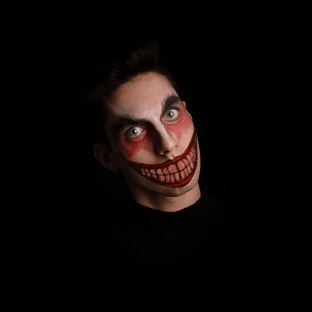 Alpha 55 Halloween tatoo visage bouche clown