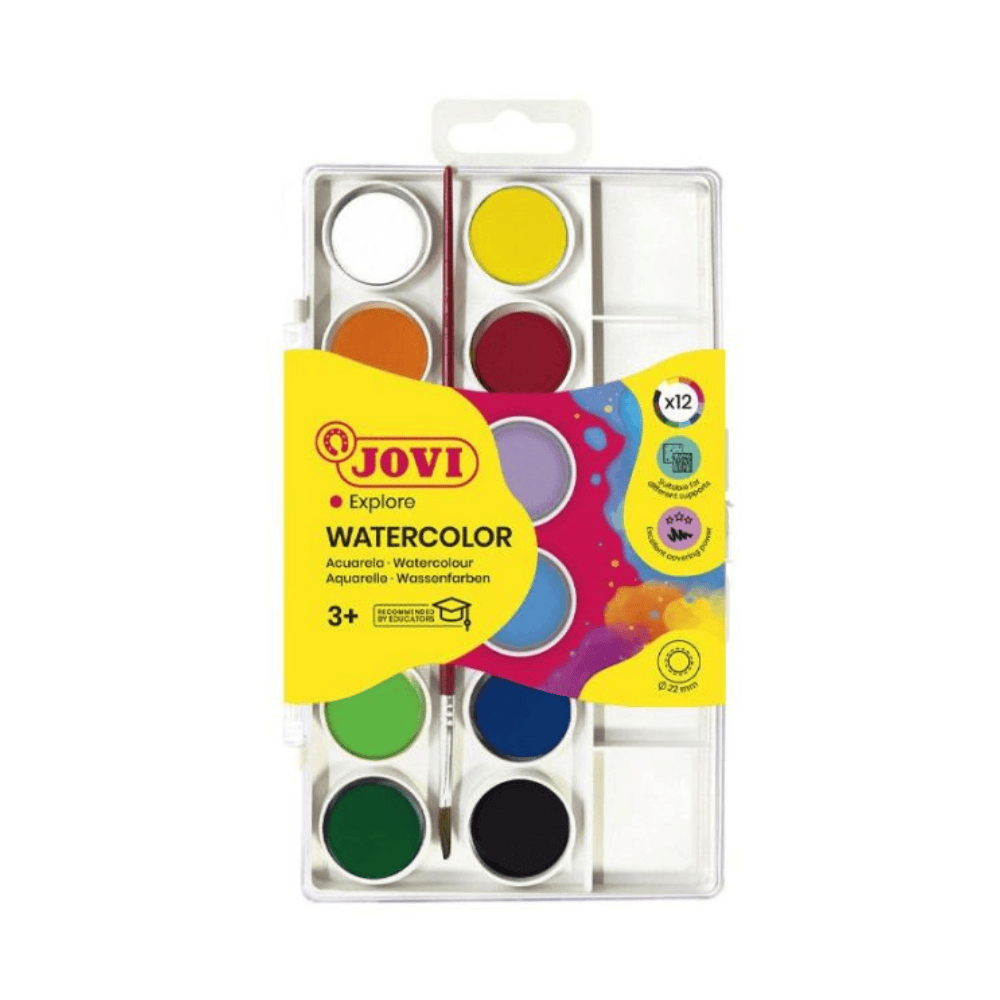 Alpha 55 JOVI Set de 12 Godets de Peinture Couleurs