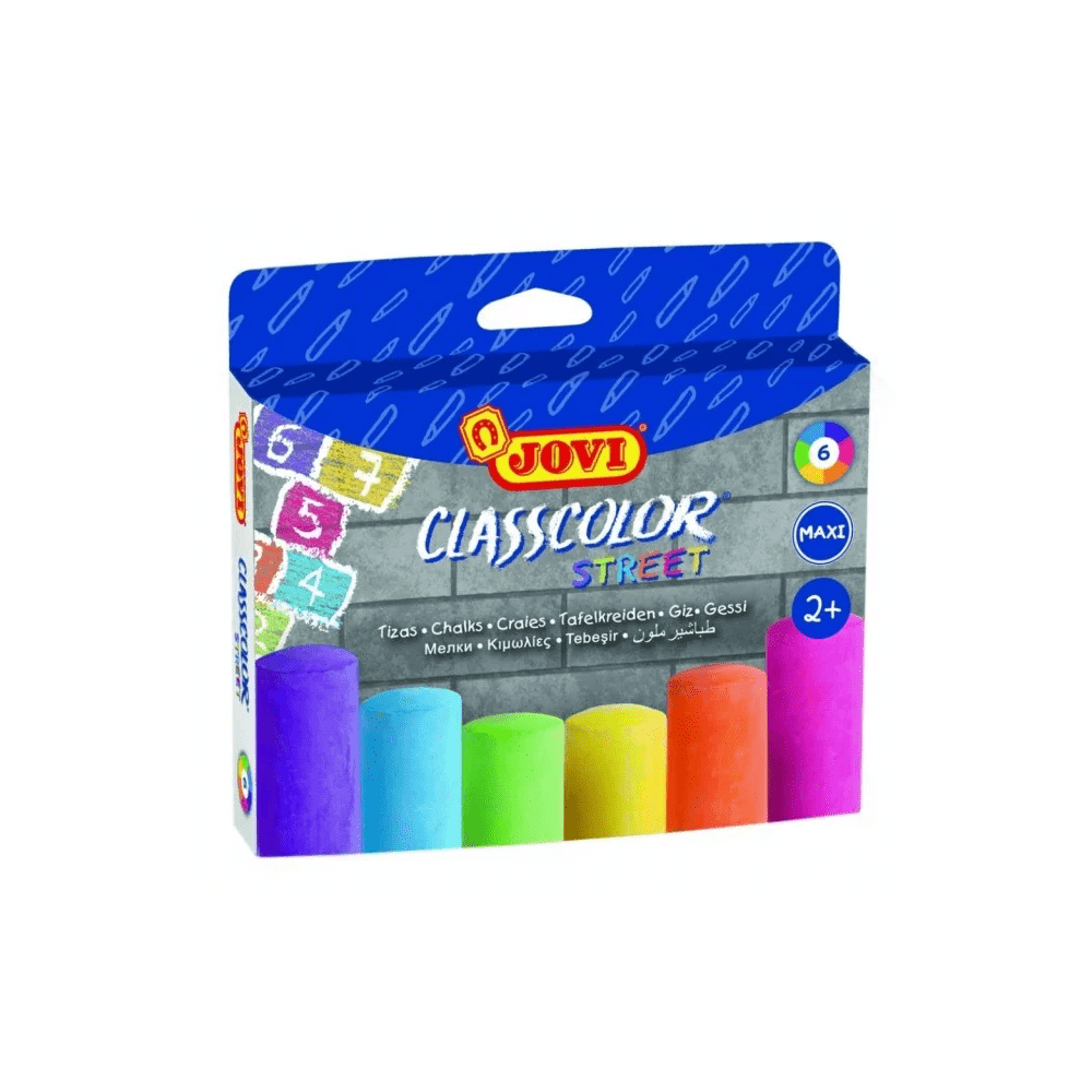 Alpha 55 Jovi Set de 6 Craies tableau trottoir