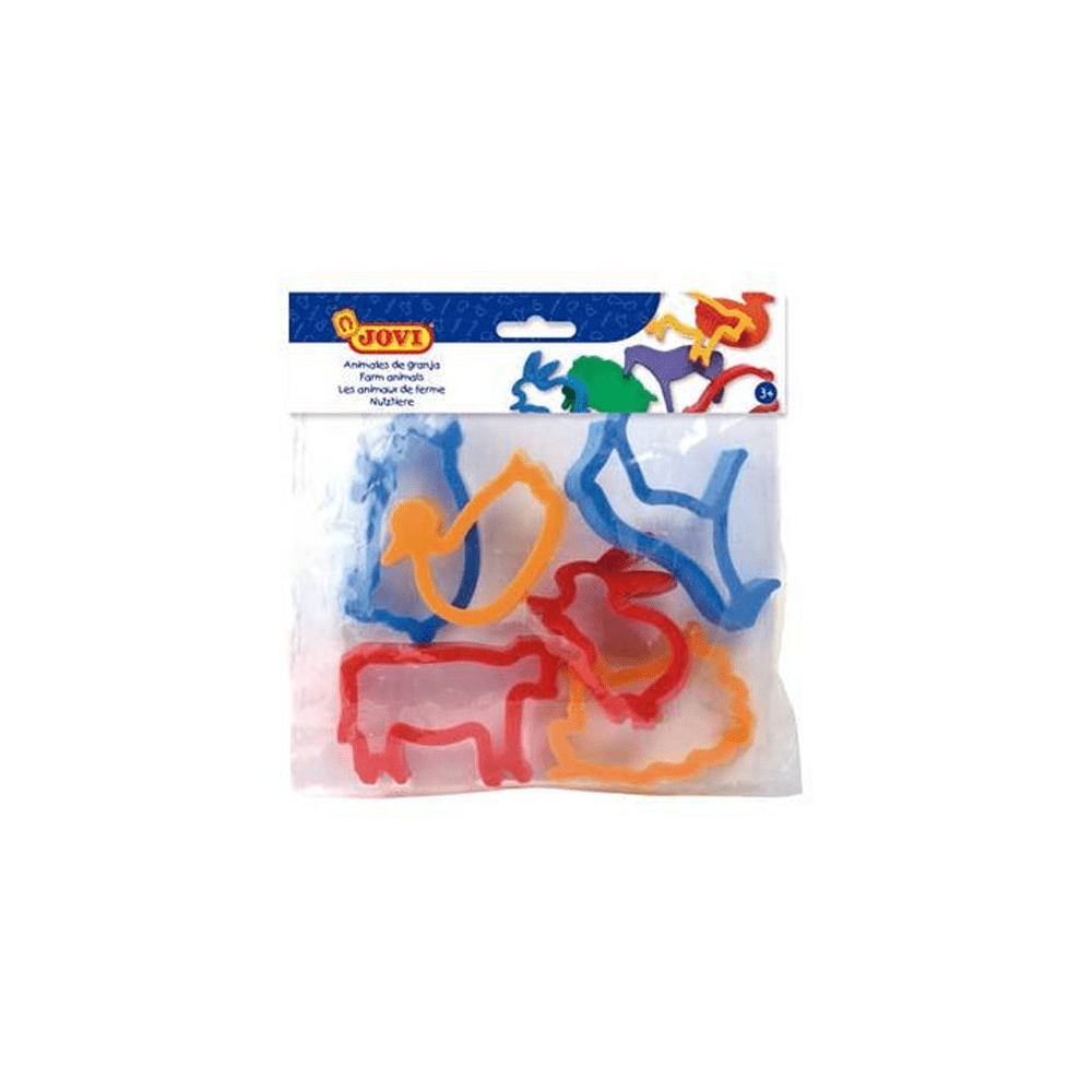Alpha 55 Jovi set de 6 moules animaux ferme Pate a modeler