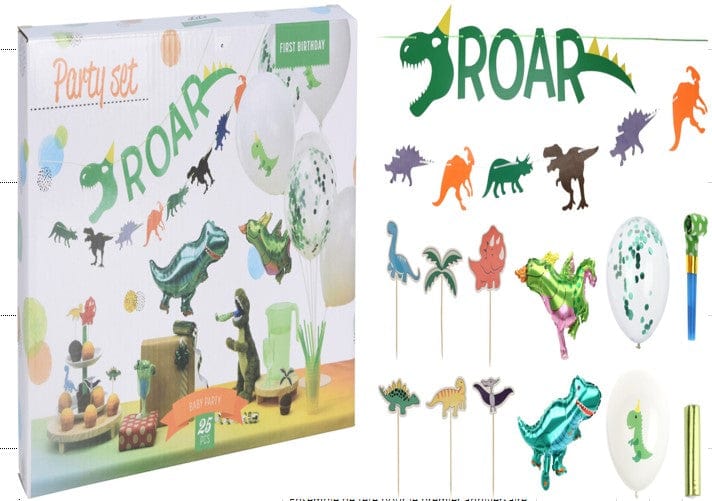 Alpha 55 Kit décoration anniversaire 25 pièces ROAR