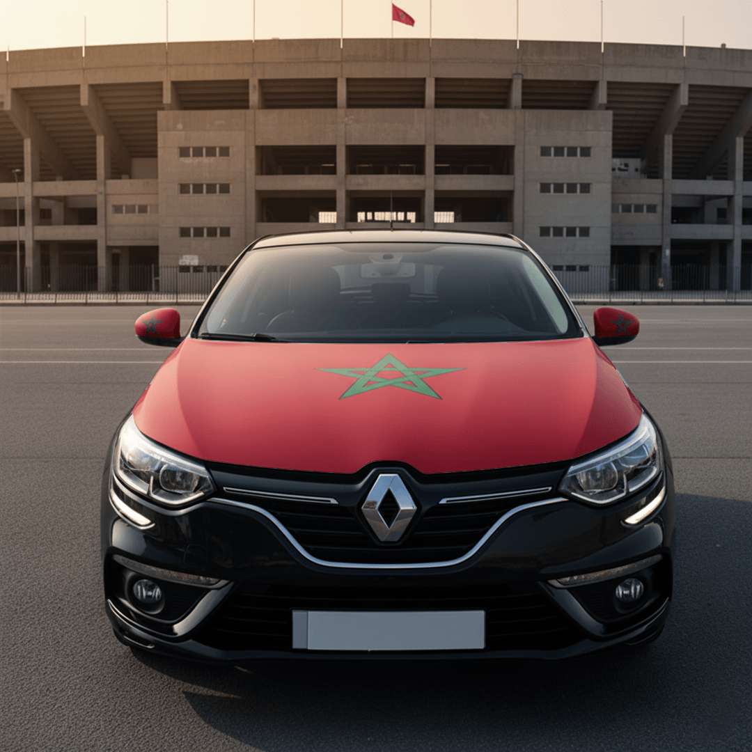 Alpha 55 Kit Maroc Voiture 3 Pièces – Rouge Supporter