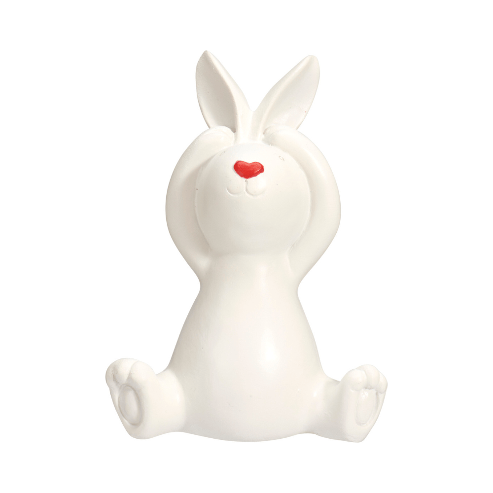 Alpha 55 Lapin assis nez cœur – Décoration Pâques