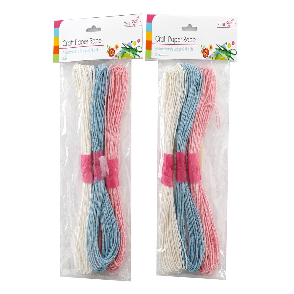 Alpha 55 Lot de 3 cordelettes déco en papier kraft