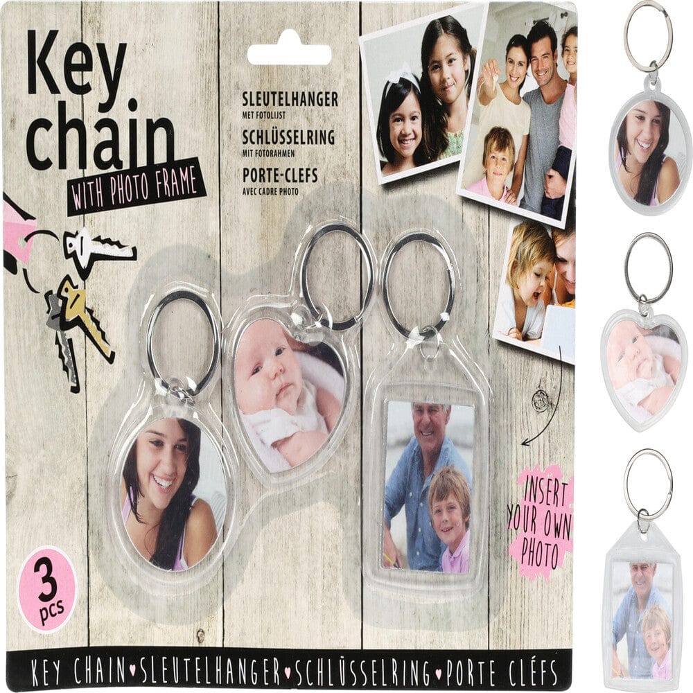 Alpha 55 Lot de 3 porte-clés cadre photo