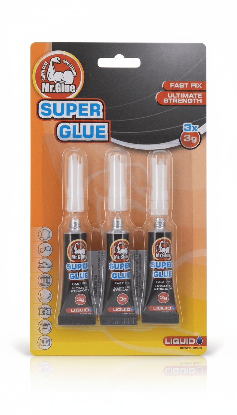 Alpha 55 Lot de 3 tubes super colle 3 g multi-usages