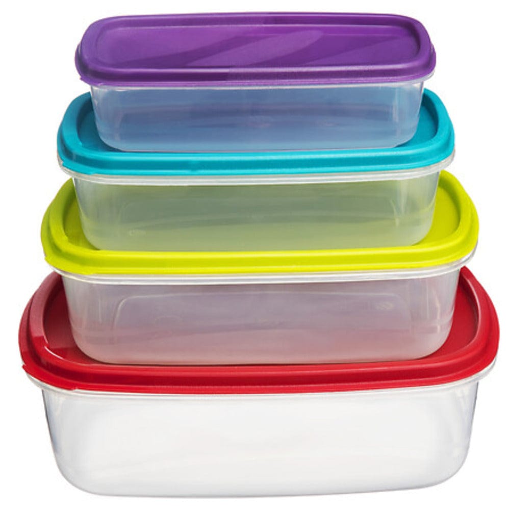 Alpha 55 Lot de 4 boîtes rectangulaire colorées