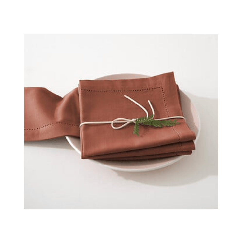 Alpha 55 Lot de 4 serviettes de table chambray