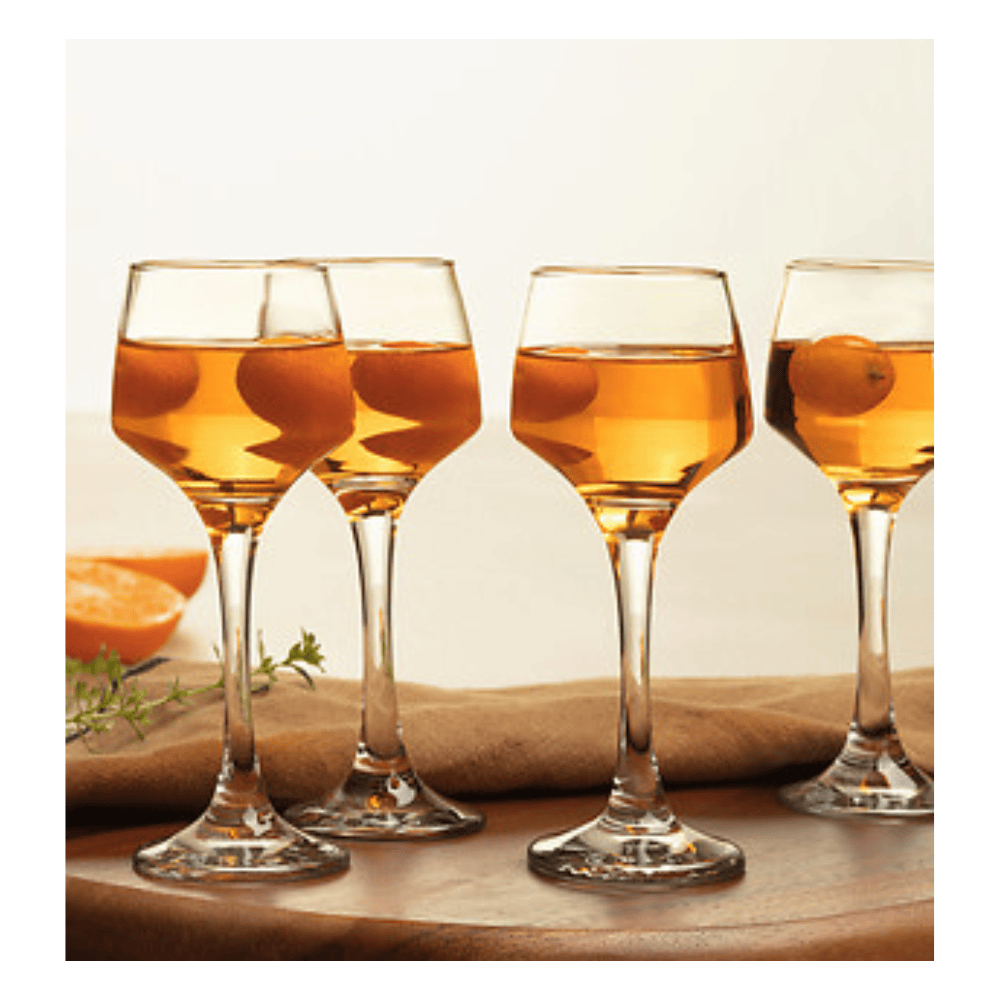 Alpha 55 Lot de 4 Verres à Liqueur Elaya 9 cl en Verre
