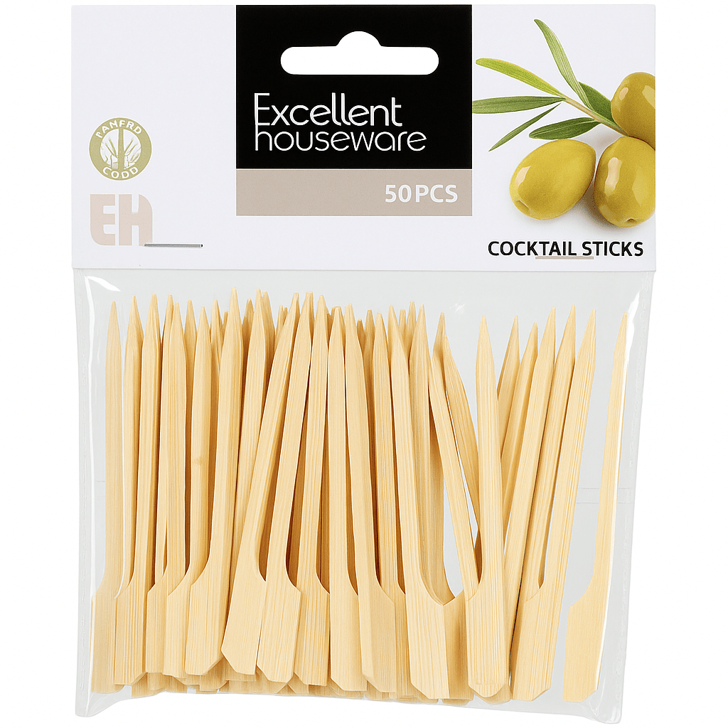 Alpha 55 Lot de 50 piques pour cocktails