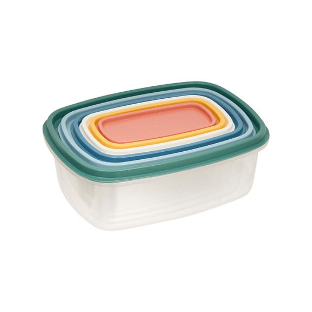 Alpha 55 Lot de 6 boîtes rectangles Colors multicolores