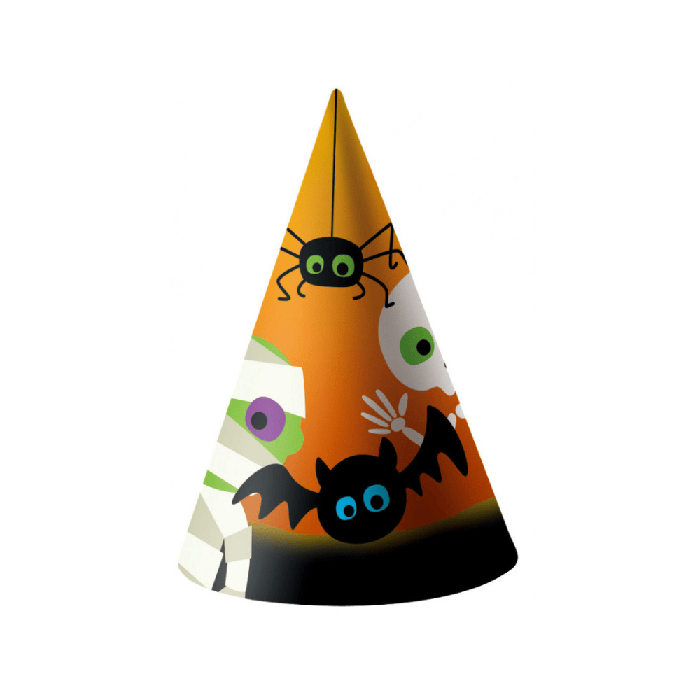 Alpha 55 Lot de 6 Cônes Déco Halloween 17 cm