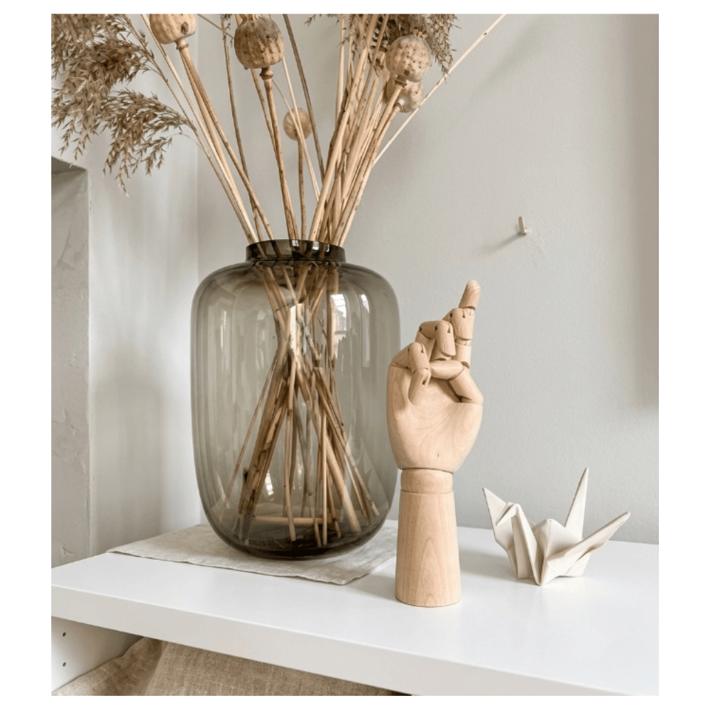 Alpha 55 Main décorative en bois – Authentique & artistique