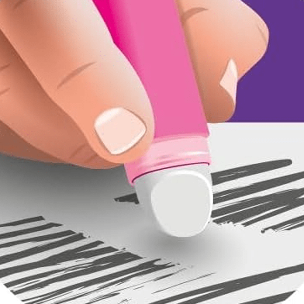 Alpha 55 Maped, gomme stick avec recharge "design Barbie"