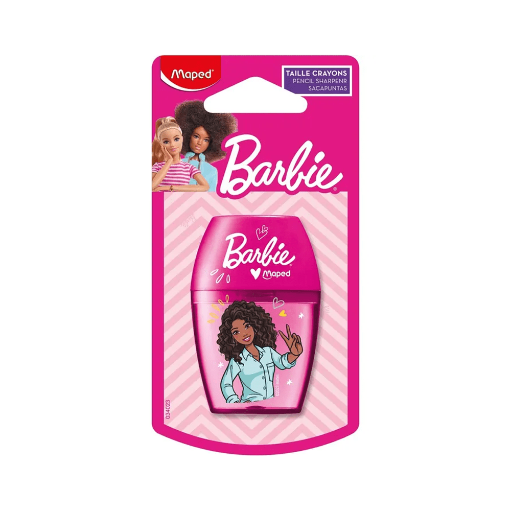 Alpha 55 Maped, taille-crayon 1 usage avec réservoir "design Barbie"