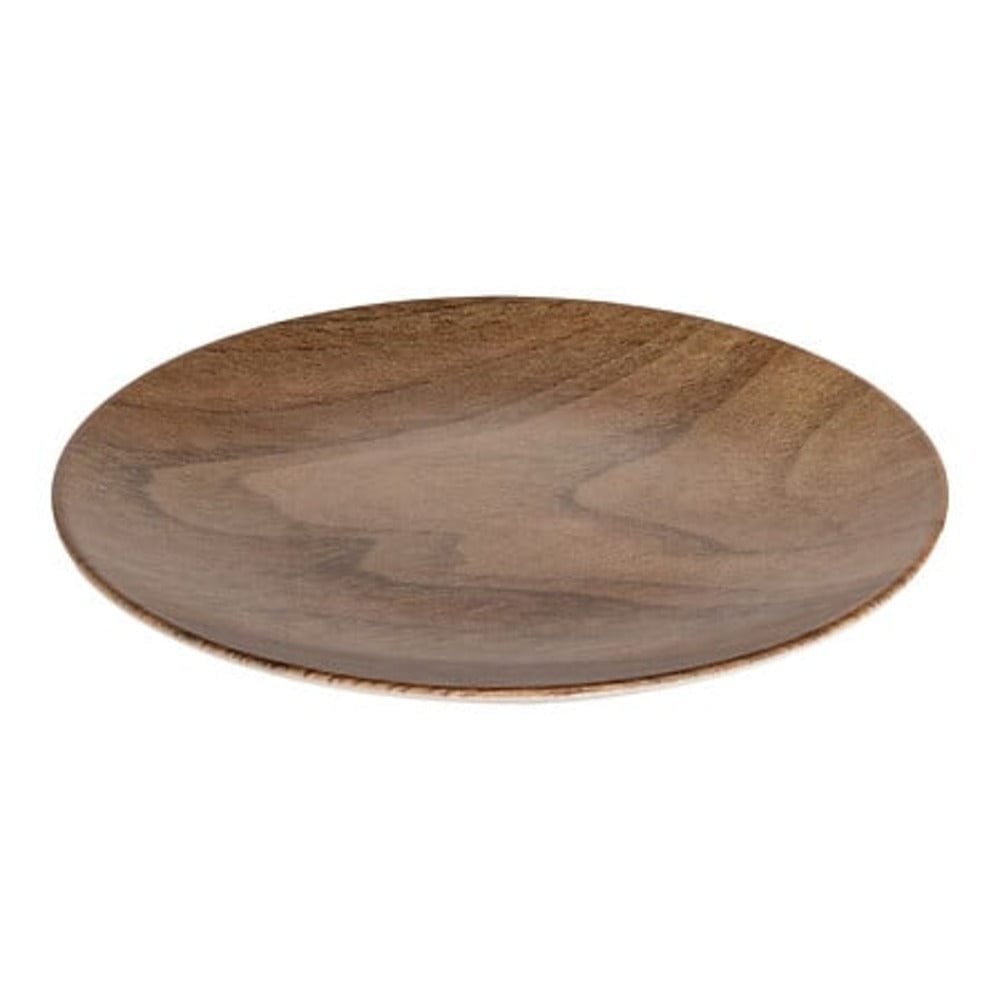 Alpha 55 Marron Assiette à dessert effet bois