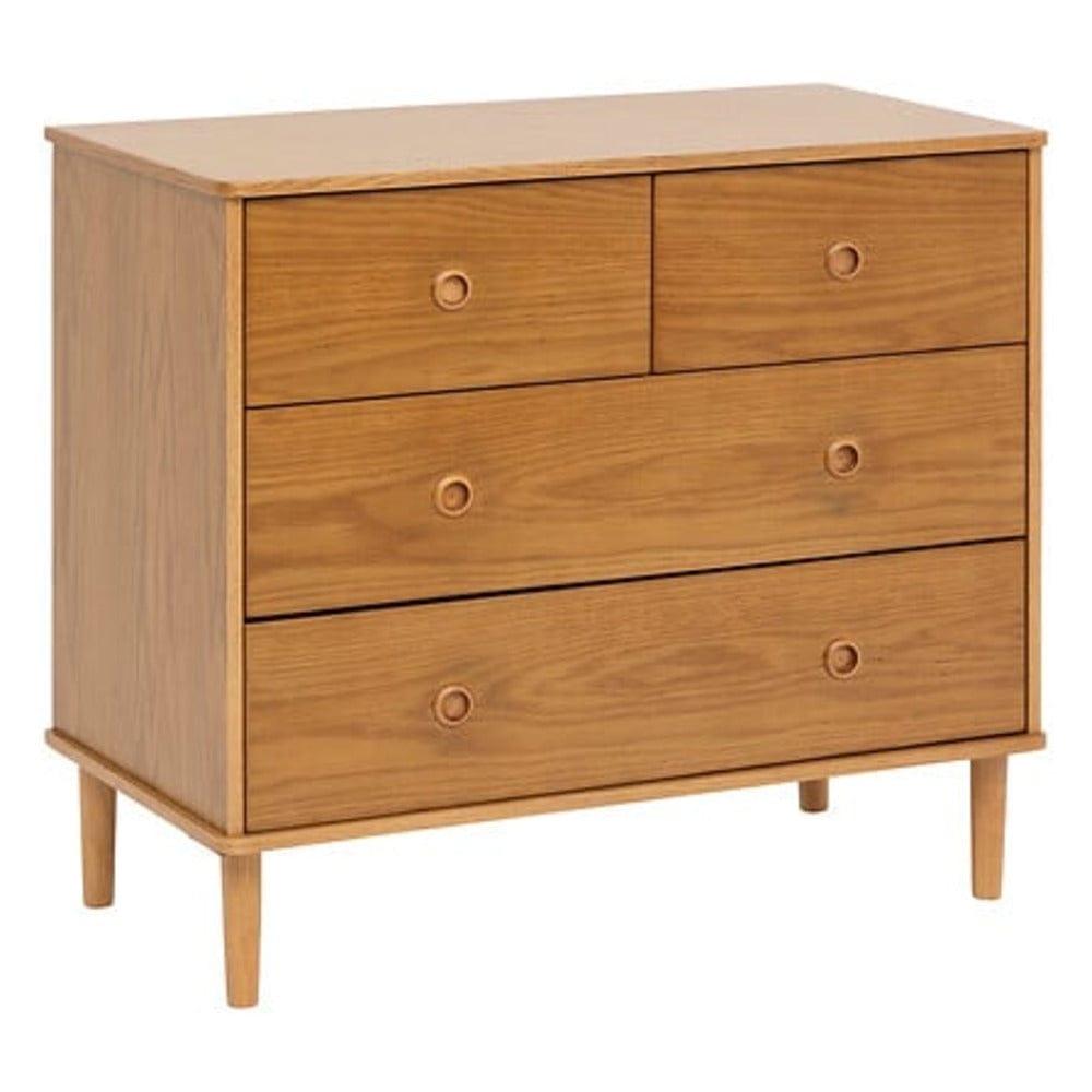 Alpha 55 Marron Commode 4 tiroirs "Charlie" en bois