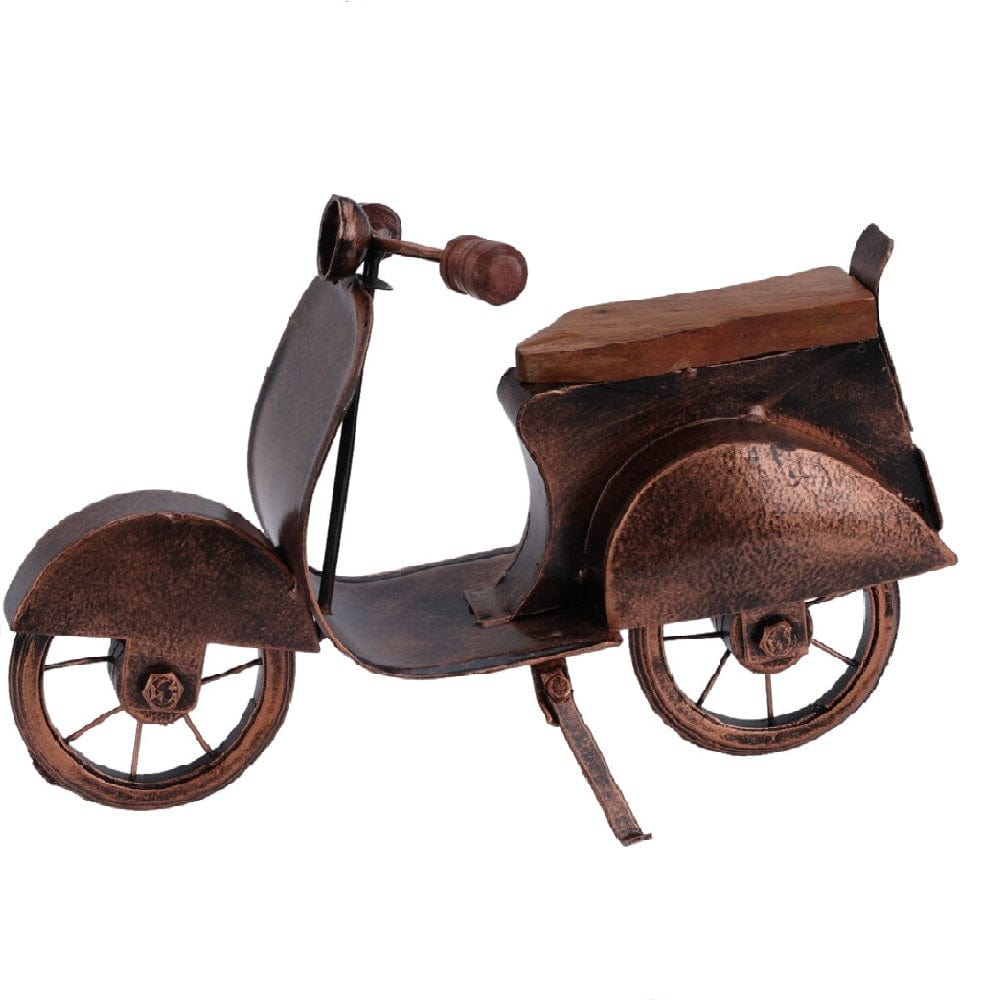 Alpha 55 Marron Miniature scooter décoratif en métal