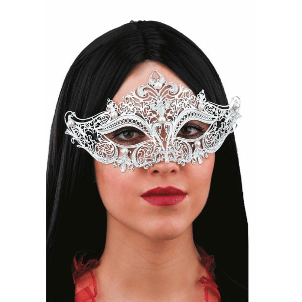 Alpha 55 masque loup Masque Loup Métal Argent Adulte – Chic & Raffiné