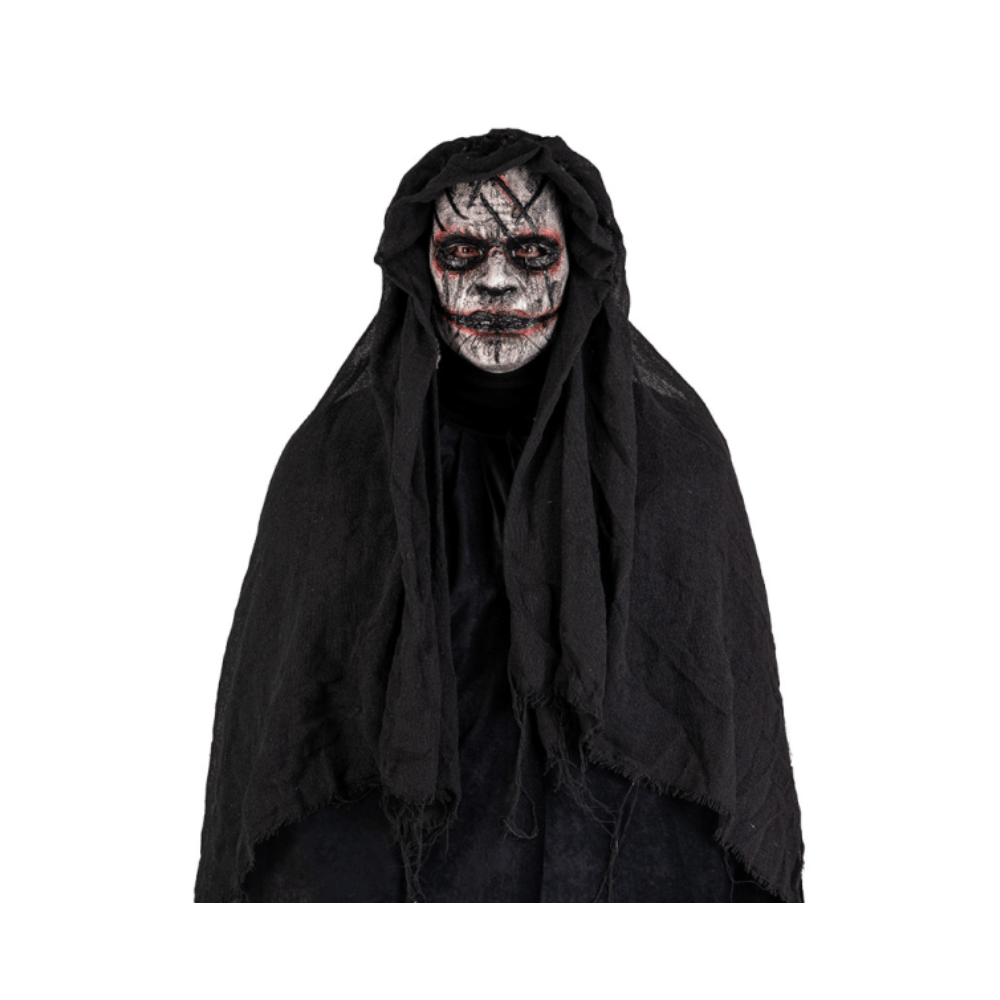 Alpha 55 Masque Zombie Luxe Jute Capuche Noir – Halloween