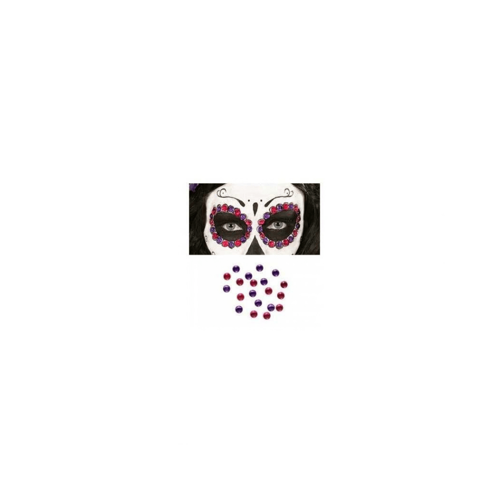 Alpha 55 masques Tatouages Strass Yeux x40 Violet Rose Festif