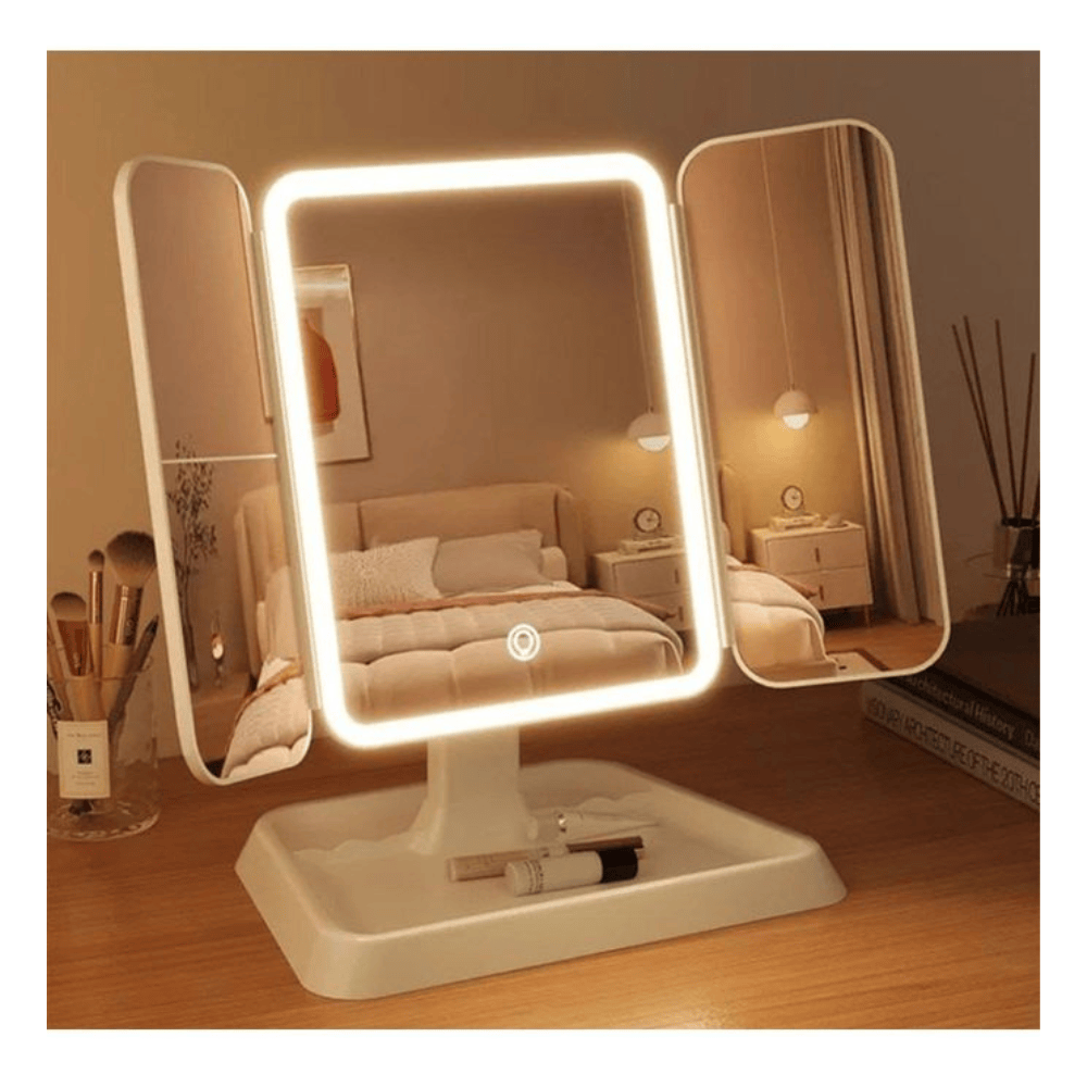 Alpha 55 Miroir à poser LED avec volets