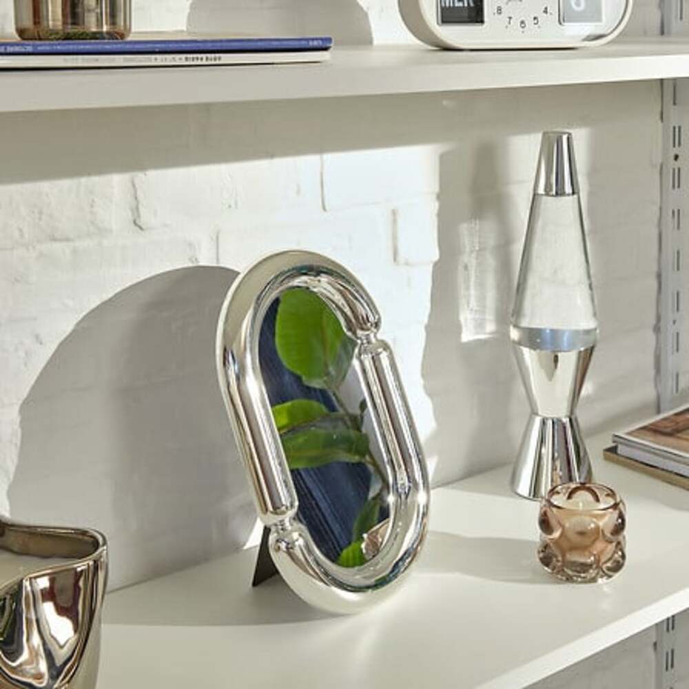 Alpha 55 Miroir à poser Sky argent – Léger & moderne