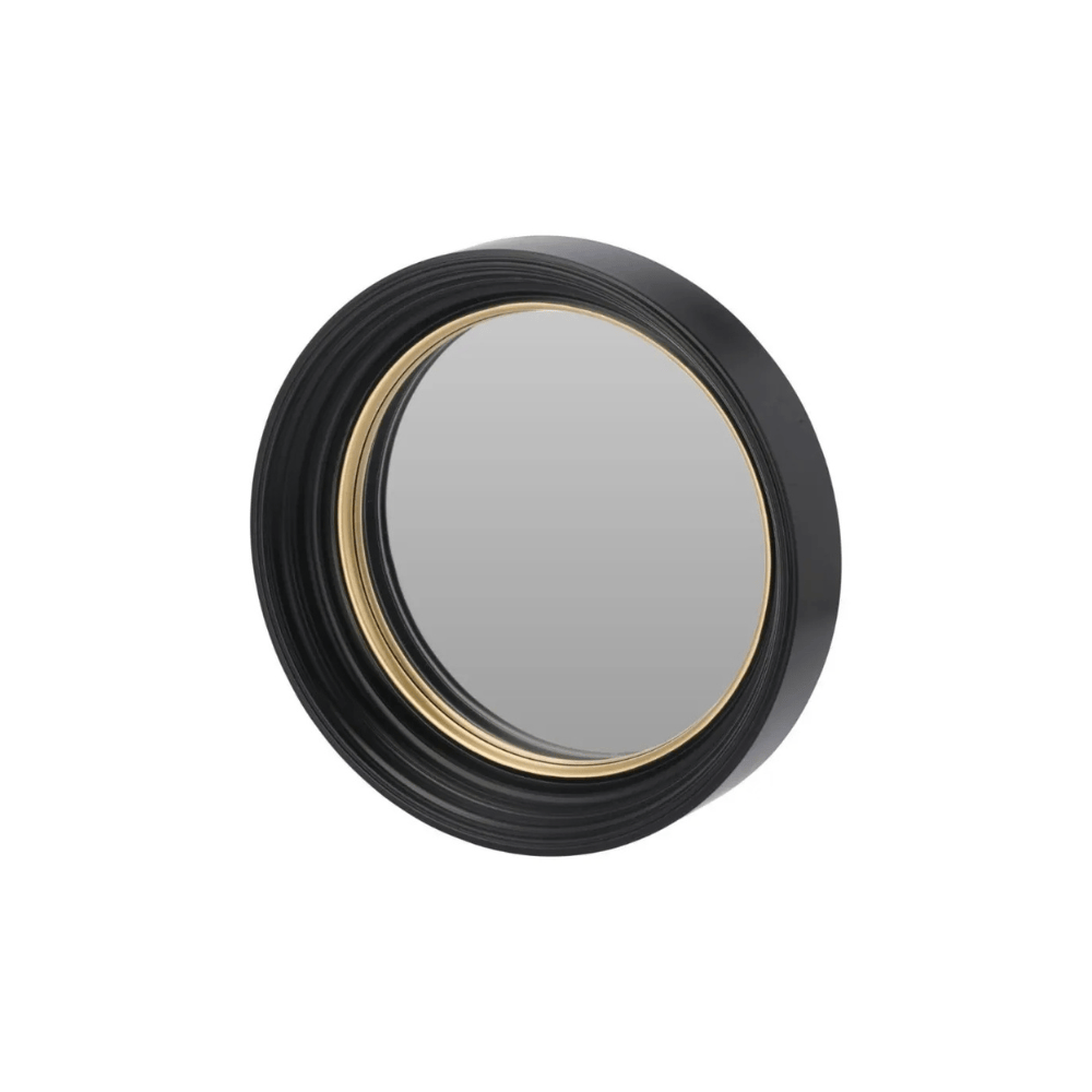 Alpha 55 Miroir bordure doré et noir élégant