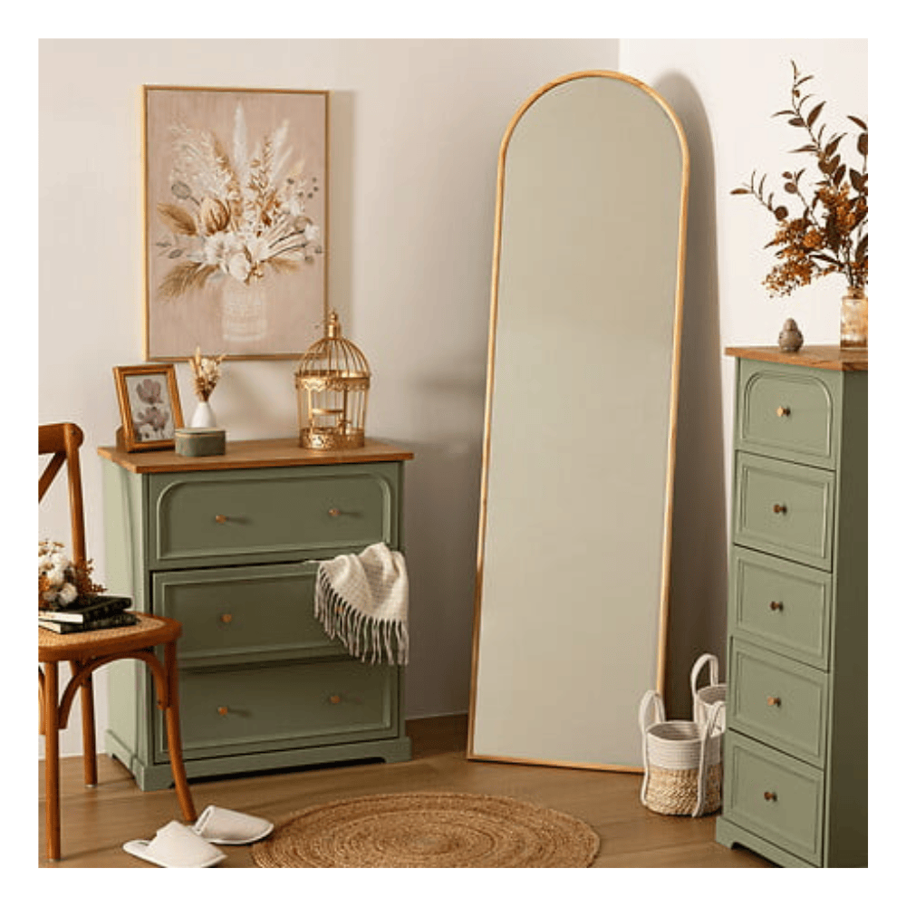 Alpha 55 Miroir sur Pied Kim 50 x 180 cm en Bois