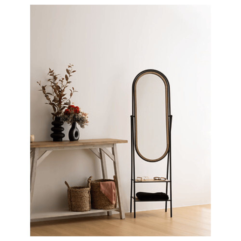 Alpha 55 Miroir sur pied Maël design élégant