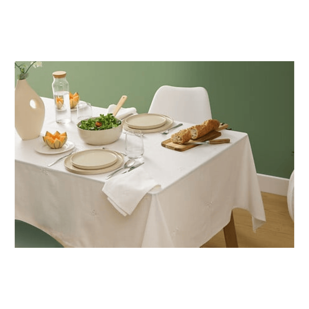 Alpha 55 Nappe Joy en Coton Slub Blanc – Élégance Naturelle