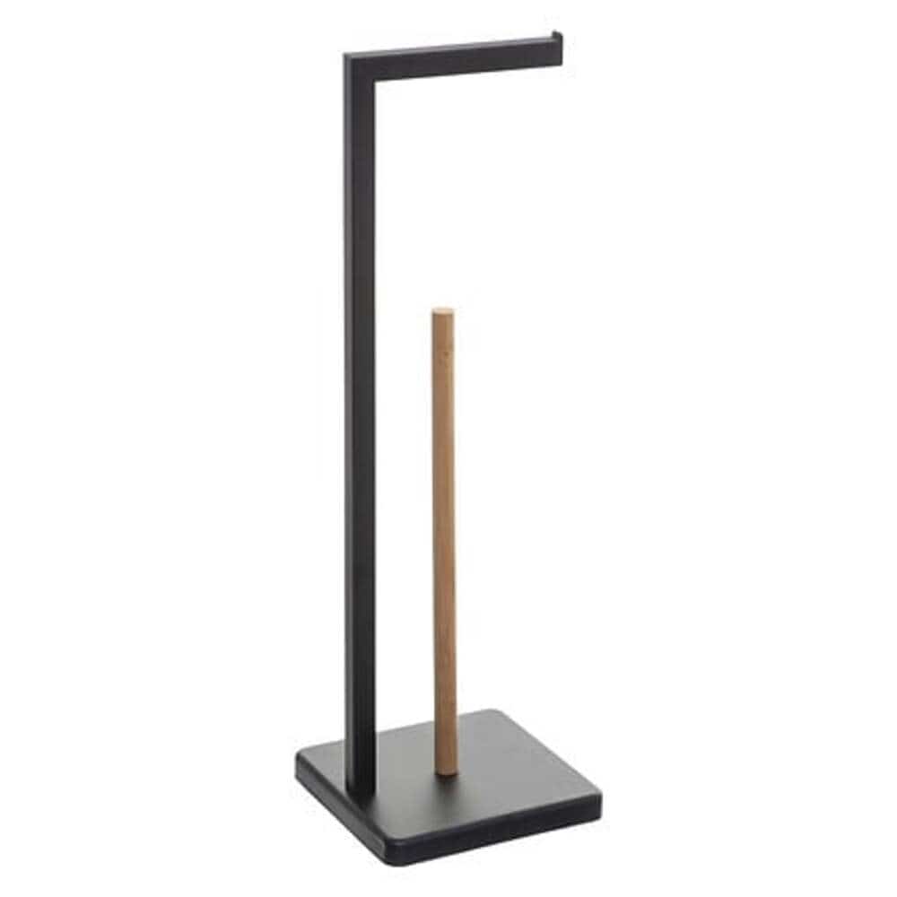 Alpha 55 Noir Dérouleur avec réserve pour papier WC