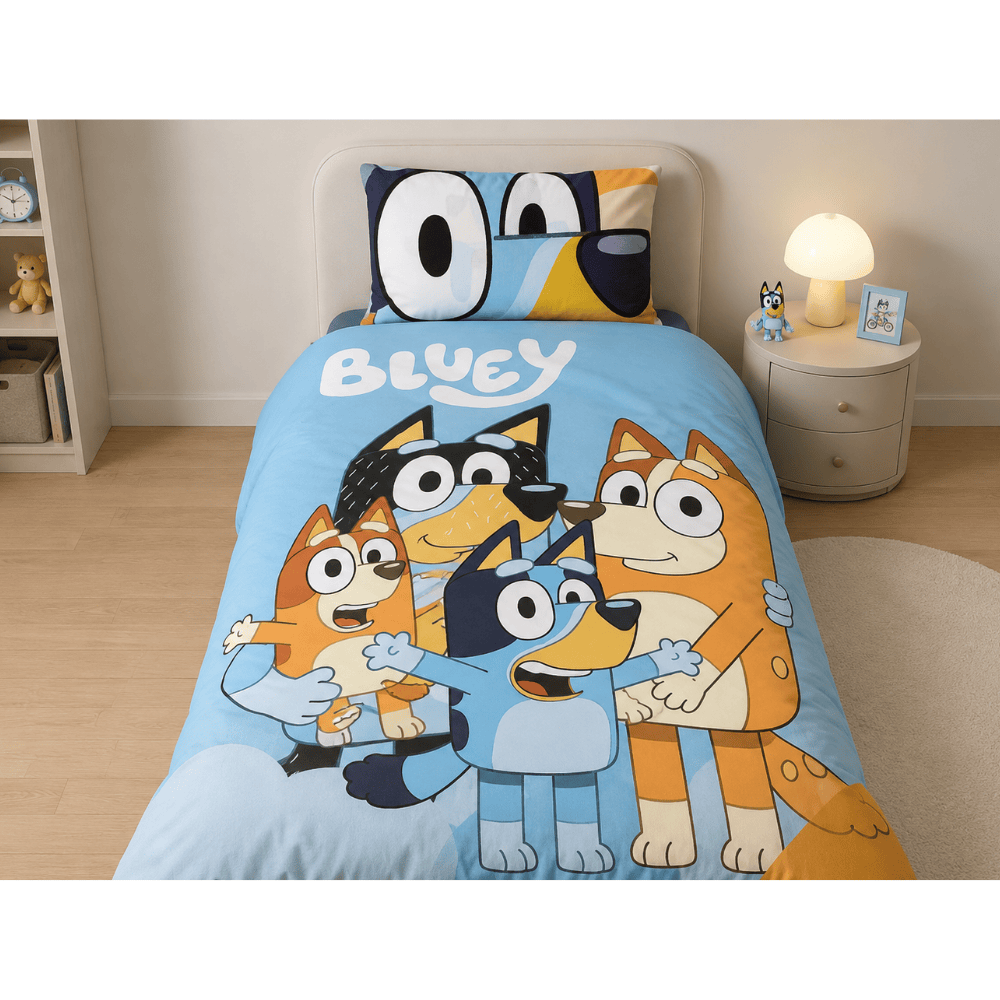 Alpha 55 Parure Bluey enfant douce et colorée