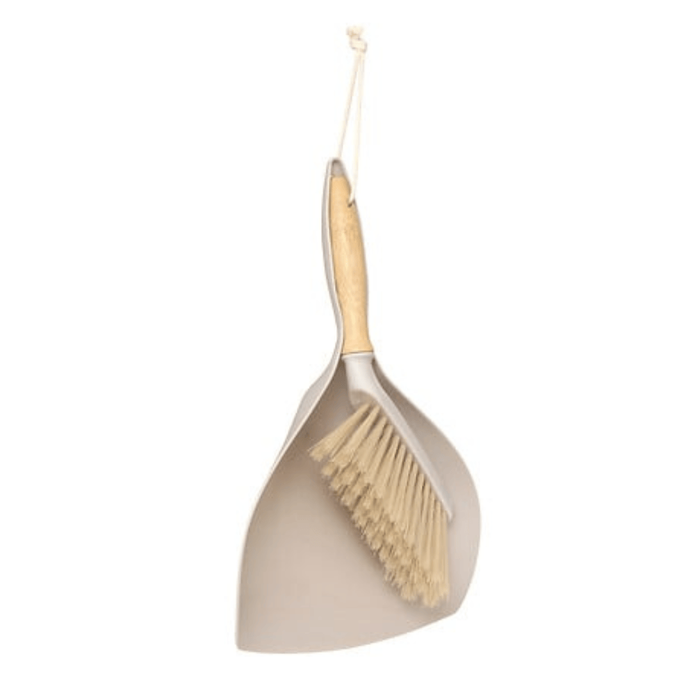 Alpha 55 Pelle et balayette Wood N Clean avec manche en bambou