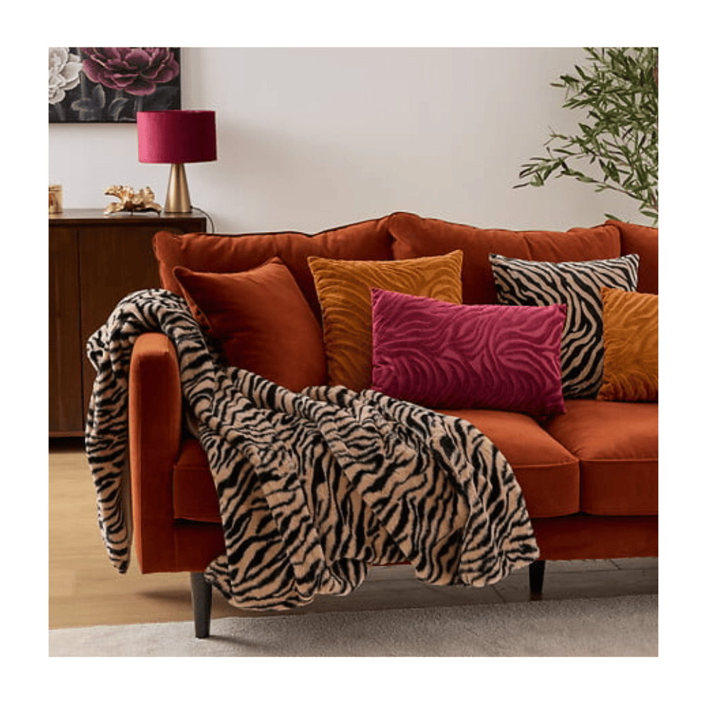 Alpha 55 Plaid Plaid fourrure Orana imprimé tigre