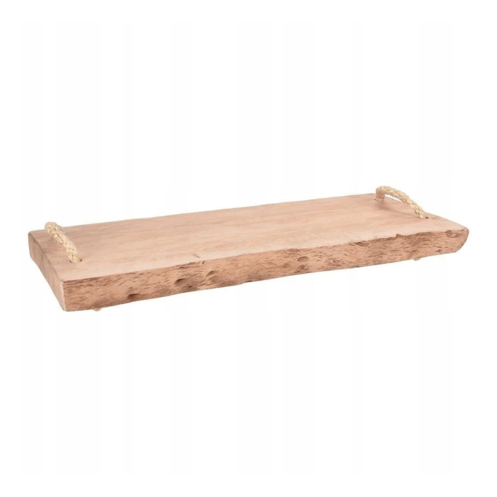 Alpha 55 Planche de présentation en bois avec anses corde