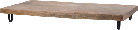 Alpha 55 Planche présentation bois sur pied métal 49x25 cm