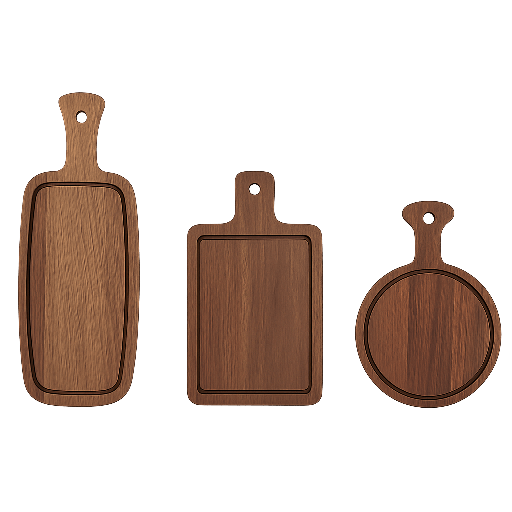 Alpha 55 Planches de présentation en acacia