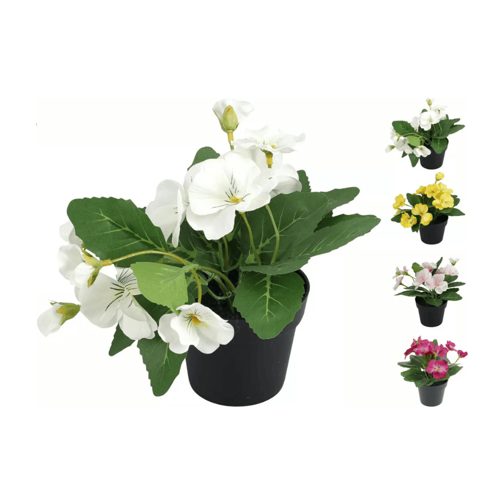 Alpha 55 Plante Pensée en Plastique - Décoration Florale