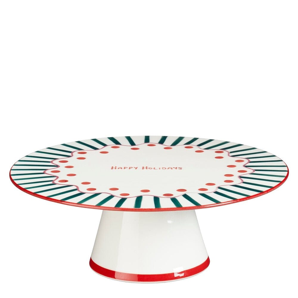 Alpha 55 Plat à Gâteau sur Pied ANNA – Céramique Élégante